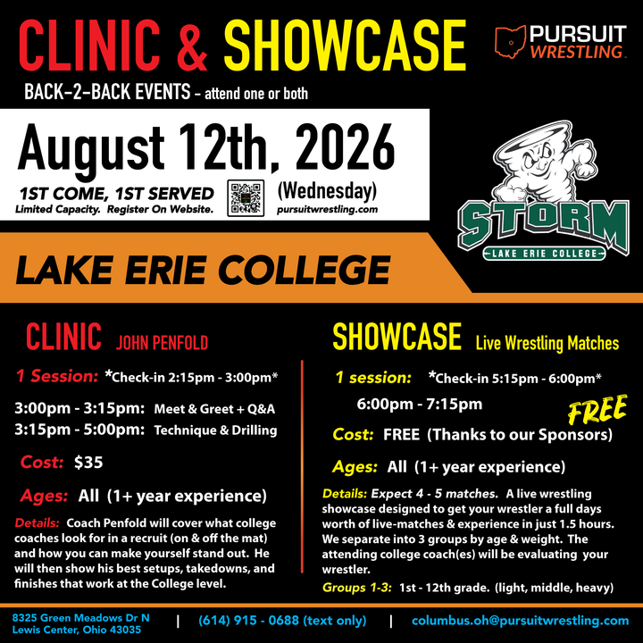 Clinic + Free Showcase | August 12th, 2026 (Wednesday)