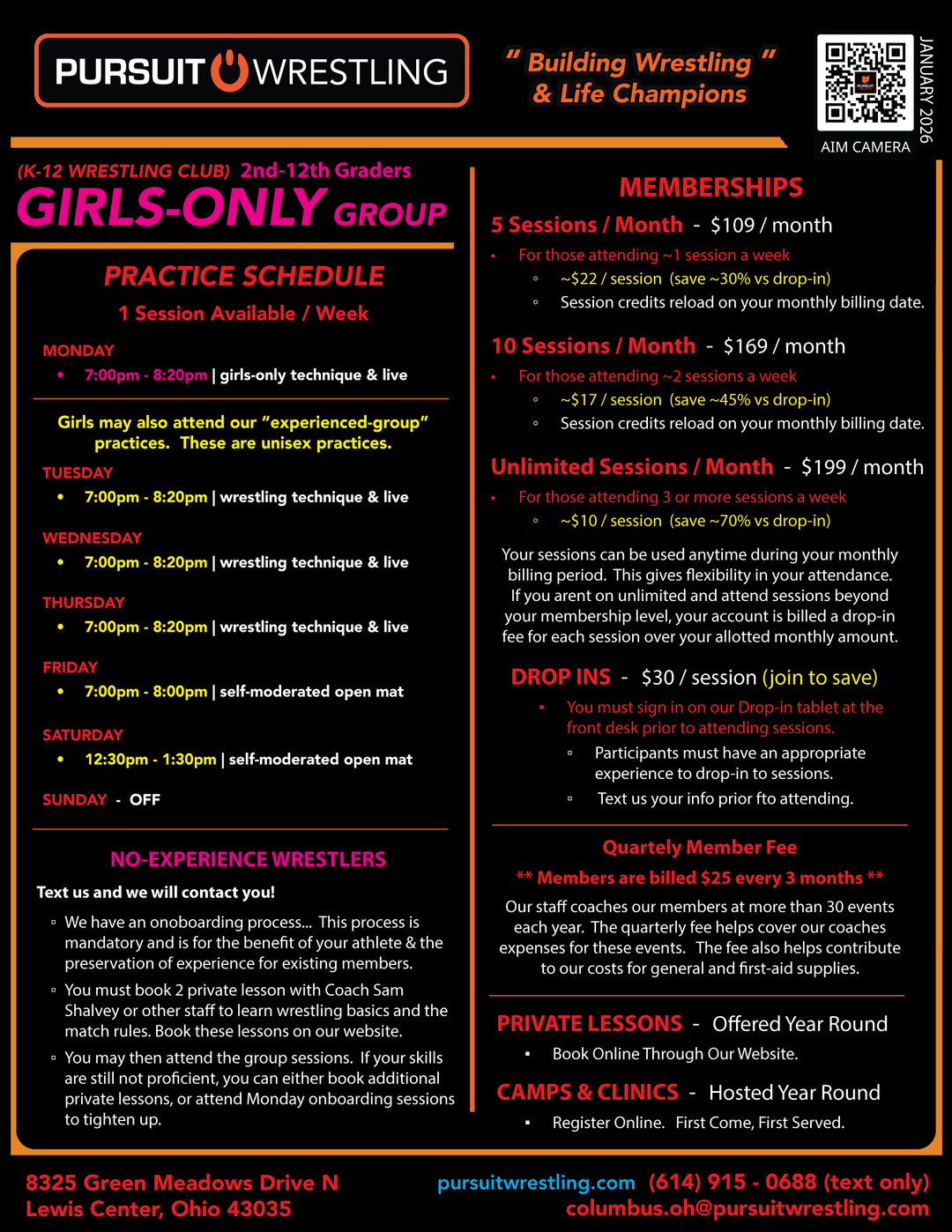 Girls-Only Wrestling Club