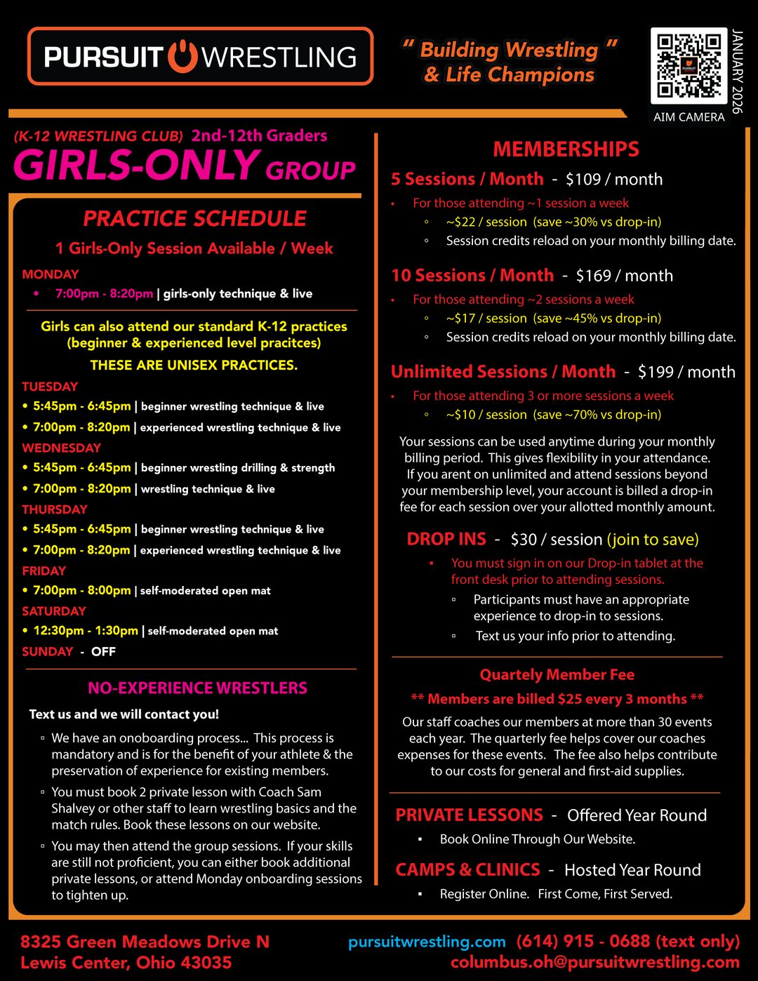 Girls-Only Wrestling Club