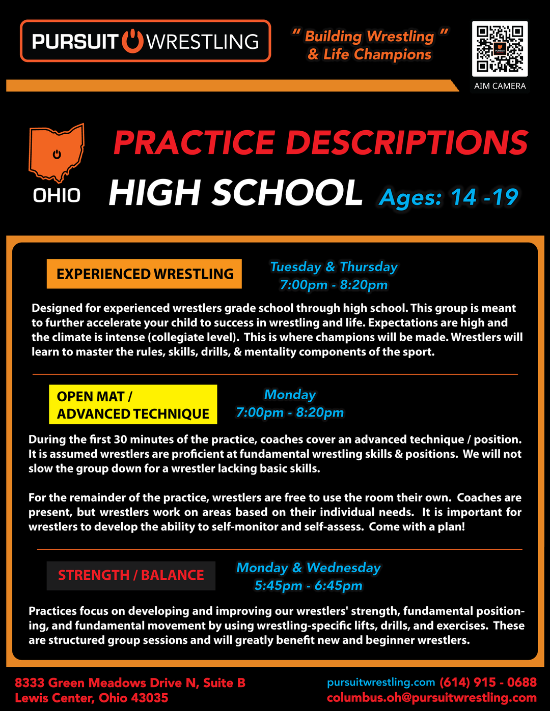 ◆ High School Wrestling Club