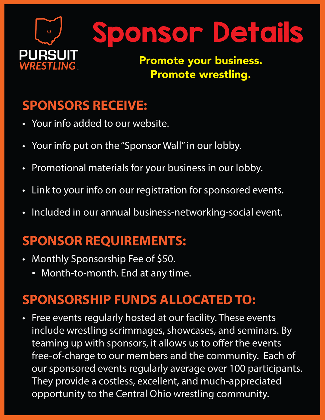 Become a Sponsor