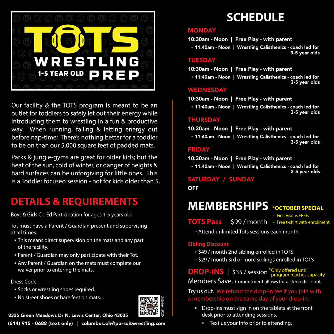Tots Wrestling Prep