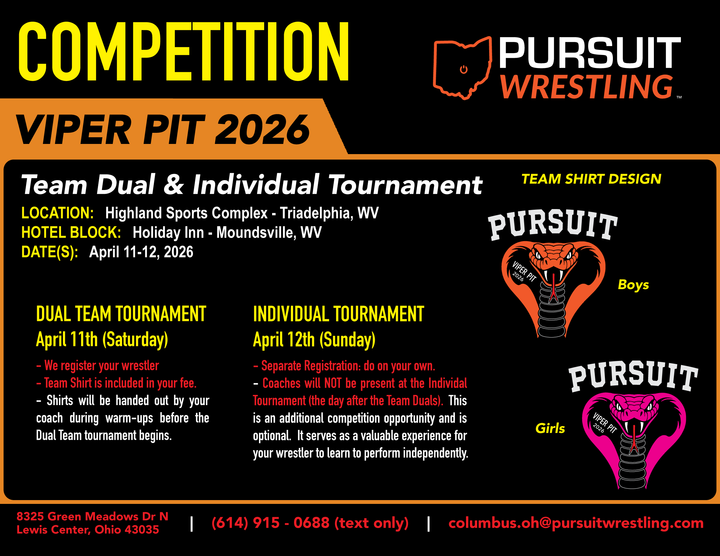 Competition | Viper Pit Team Duals | April 11th, 2026